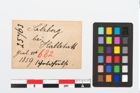 Etikett zu Goldknöpfe (NHMW-PRAE-025763)